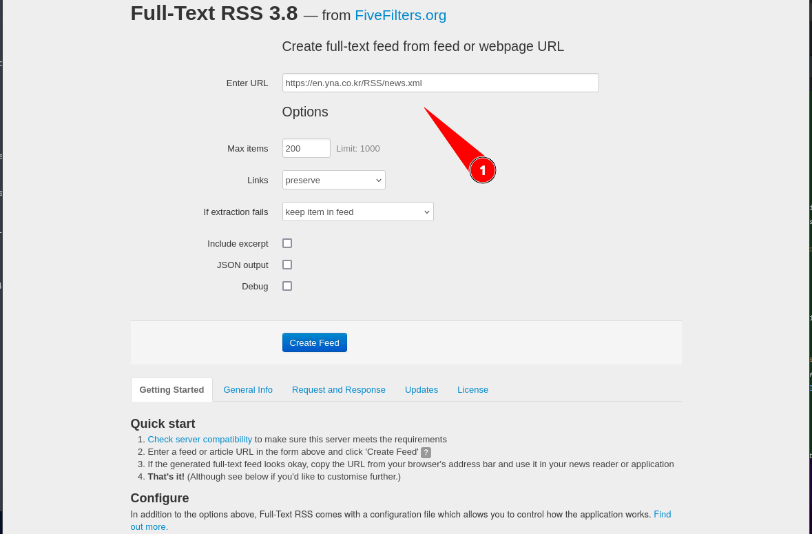 pasting a url into full text rss’s web view